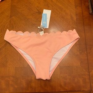 Cupshe pink/peach scalloped bottoms